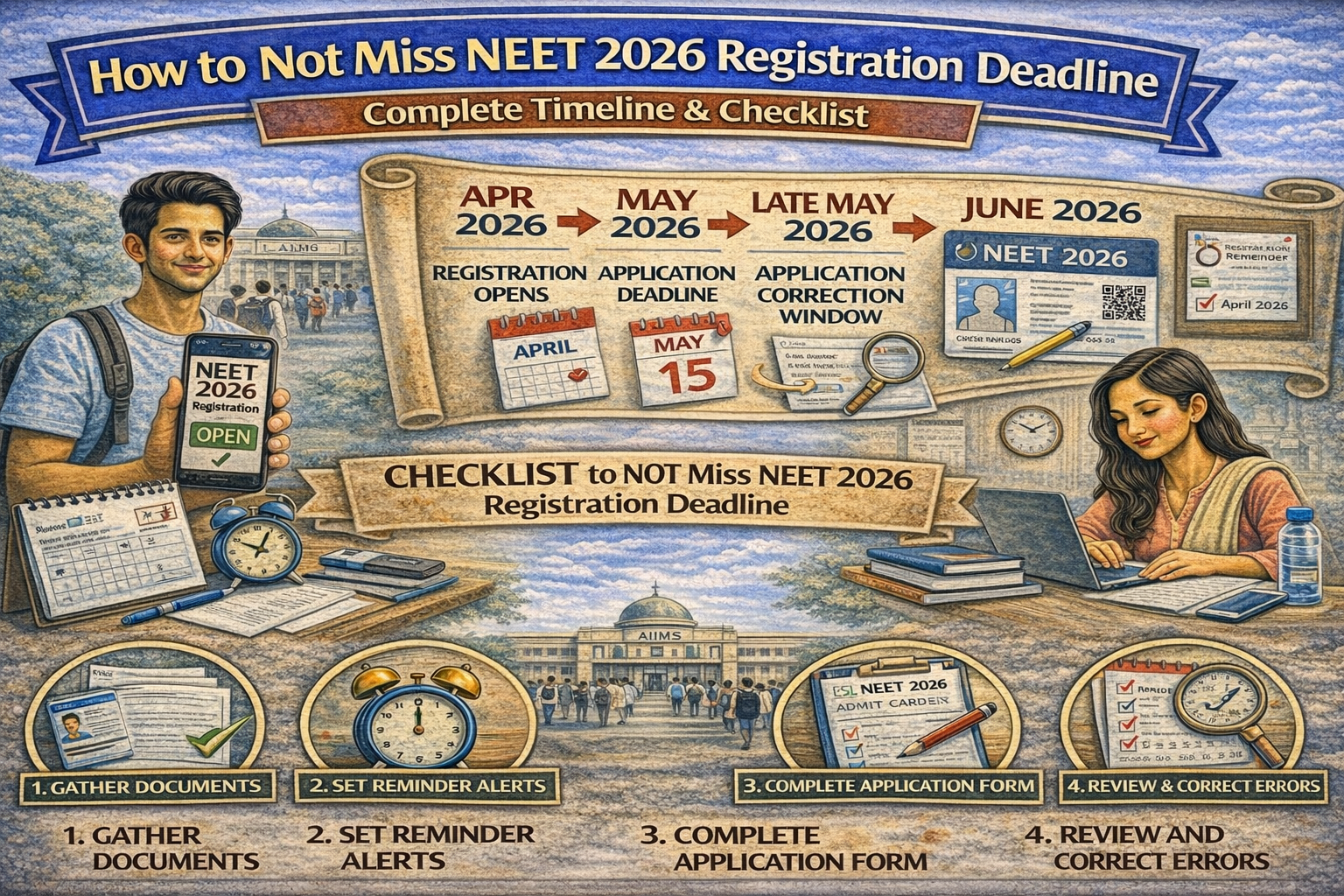 How to Not Miss NEET 2026 Registration Deadline – Complete Timeline & Checklist